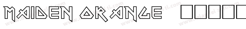 Maiden Orange字体转换